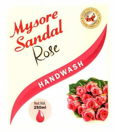 Mysore Sandal Rose Handwash Device mark 2884418 Trademark