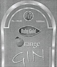 Ruby Gold Orange Gin, Psl, Device Of Orange Device mark 2929065 Trademark