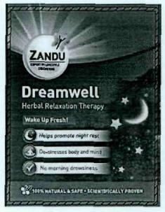 Zandu Dreamwell, Device Of Rising Sun, Half Moon, Stars Device mark 2990989 Trademark