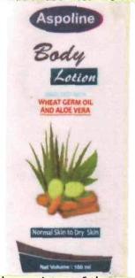 Aspoline Body Lotion Device mark 3014845 Trademark