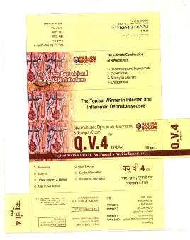 Q.v.4 Cream Device mark 2837280 Trademark