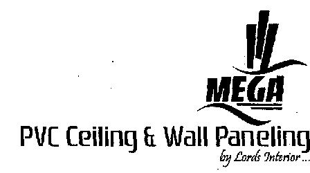 Mega Pvc Ceiling & Wall Paneling (label) Device mark 2139189 Trademark