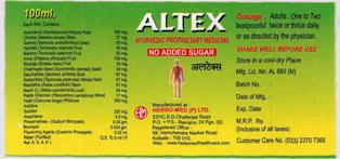 Altex (label) Device mark 3170956 Trademark