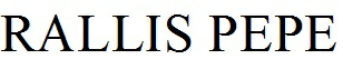 Rallis Pepe (word) Device mark 3186308 Trademark