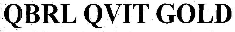 Qbrl Qvit Gold Device mark 3241057 Trademark