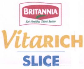Britannia Vitarich Slice (label) Device mark 3239890 Trademark