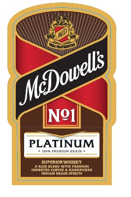 Mcdowell’s No1 Platinum Superior Whisky Device mark 3031100 Trademark