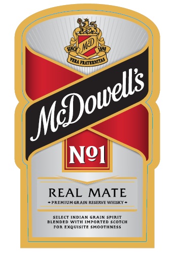 Mcdowell’s No1 Real Mate Premium Grain Reserve Whisky Device mark 3031110 Trademark