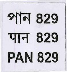 Pan 829 (label) Device mark 3342039 Trademark