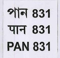 Pan 831 (label) Device mark 3342041 Trademark