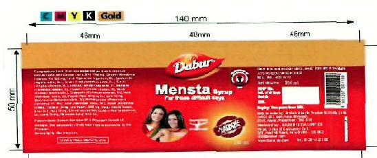 Dabur Mensta Syrup Device mark 3349823 Trademark
