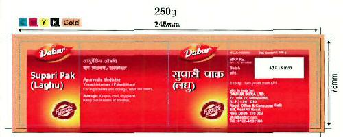 Dabur Supari Pak (laghu) Device mark 3349840 Trademark