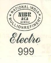 Nibr Aca National India Bullion Refinery Electro 999 Device mark 3349899 Trademark