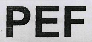 Pef (label) Device mark 3380792 Trademark