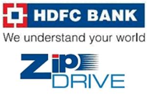 Hdfc Bank Zipdrive (label) Device mark 3062212 Trademark