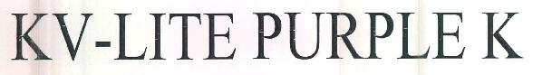 Kv-lite Purple K Device mark 3365610 Trademark