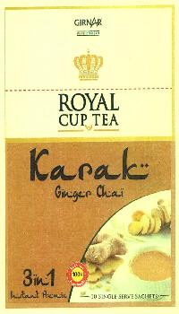 Girnar Pure Fresh Royal Cup Tea Kapak Ginger Chai Device mark 3404353 Trademark