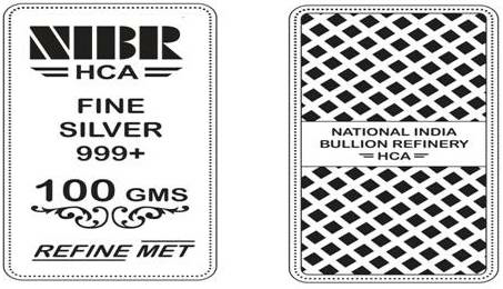 Nibr Hca National India Bullion Refinery Device mark 3461977 Trademark