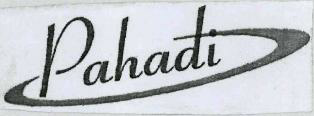 Pahadi (label) Device mark 3490580 Trademark