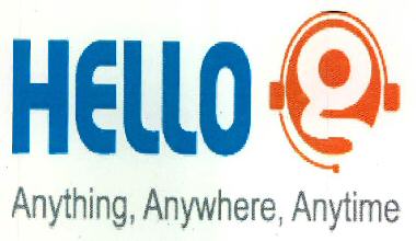 Hello G Anything, Anywhere, Anytime Device mark 2349756 Trademark