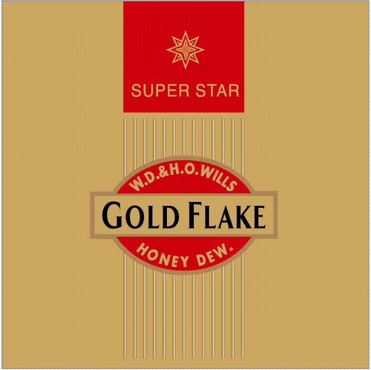 Gold Flake Super Star (colour) Device mark 2373008 Trademark