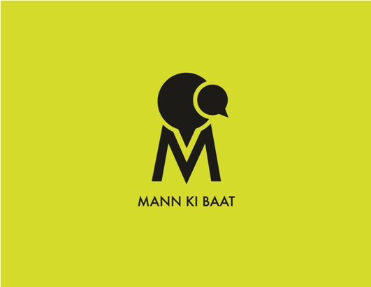 Mann Ki Baat With Device Of M With Two Think Box As Attached Device mark 3343144 Trademark