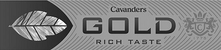 Cavanders Gold Rich Taste Device mark 3428783 Trademark