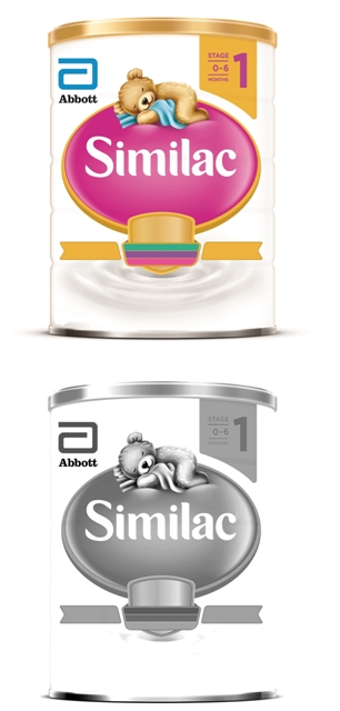 Similac Stage 1 (stylized) With New Bear Sleeping With Blanket (label) Device mark 3445775 Trademark