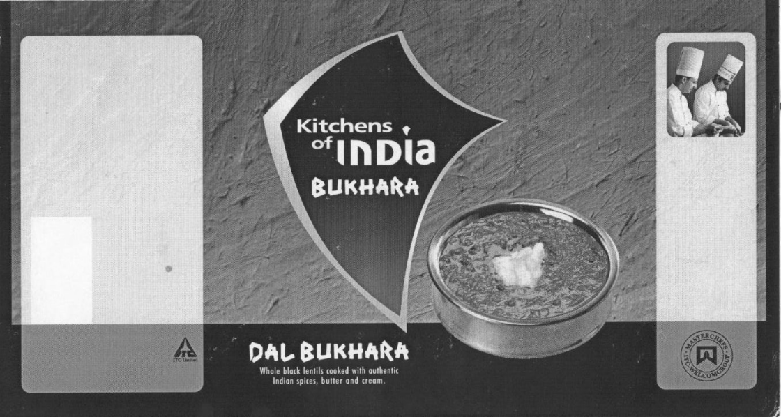 Kitchens Of India, Bukhara - Dal Bukhara (label) Device mark 1144805 Trademark