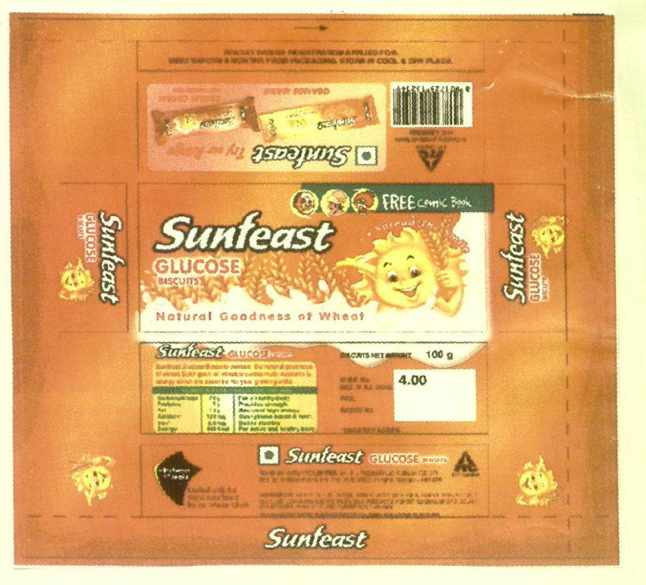 Sunfeast Glucose (device) Device mark 1224098 Trademark