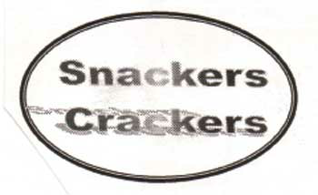 Snackers Crackers (label) Device mark 1269769 Trademark
