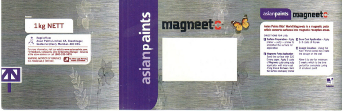 Asian Paints Magneeto Device mark 3176566 Trademark