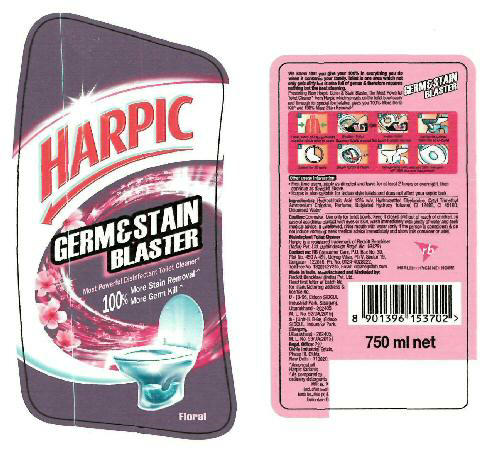 Harpic Germ & Stain Blaster Device mark 3252484 Trademark