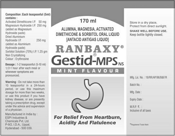 Ranbaxy Gestid-mps Device mark 3394231 Trademark