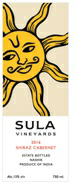 Sula Vineyards 2016 Device Of Sun (label) Device mark 3560266 Trademark