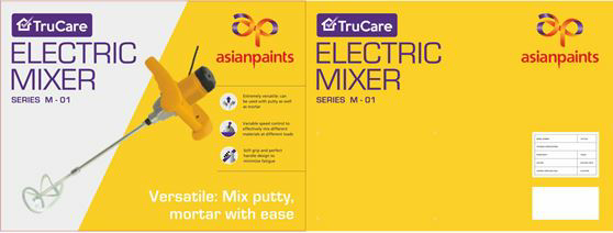 Asian Paints Trucare Electric Mixer Device mark 3500192 Trademark