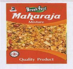 Break Fast Maharaja Mixture (label) Device mark 3483057 Trademark