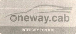 Oneway-cab With Device Of Car Device mark 3491580 Trademark