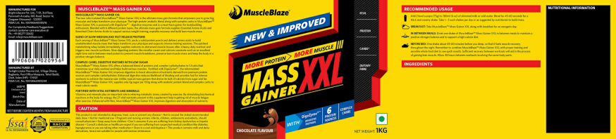 Muscleblaze Massgainer Xxl Device mark 3511423 Trademark