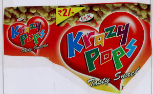 Krazy Pops Device mark 3509811 Trademark