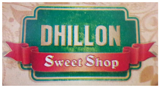 Dhillon Sweet Shop Device mark 3521831 Trademark
