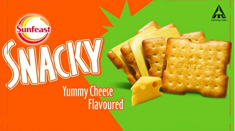 Sunfeast Snacky Yummy Cheese Flavoured Device mark 3588744 Trademark