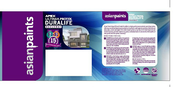 Asian Paints Apex Ultima Protek Duralife Device mark 3570608 Trademark