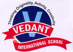 Vedant International School With V Logo Device mark 3593995 Trademark