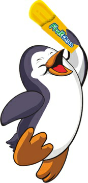 Penguin Mascot With Frutchill Device mark 3527911 Trademark