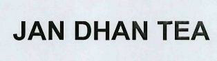 Jan Dhan Tea Device mark 3489837 Trademark