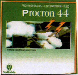 Procron 44 With Device Of Worms On White Cotton Seed Device mark 3520808 Trademark