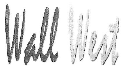 Wall West Device mark 3550485 Trademark