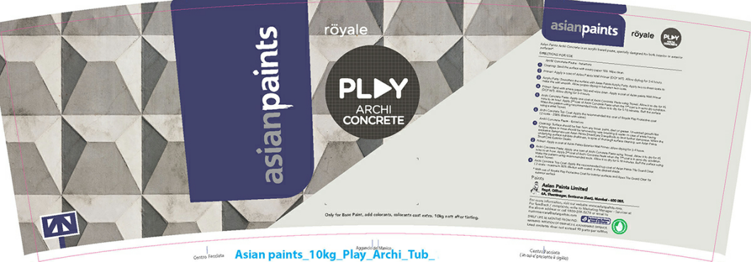 Asian Paints Royale Play Archi Concrete Device mark 3569038 Trademark