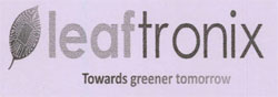 Leaftronix With Word Towards Greener Tomorrow And Device Of Leaf Device mark 3585896 Trademark